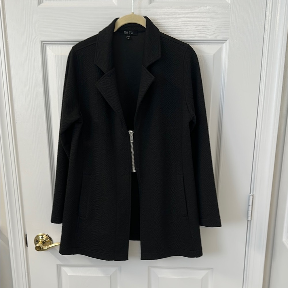Black Blazer Classic Lapel Relaxed Fit Size Small by Comfy USA